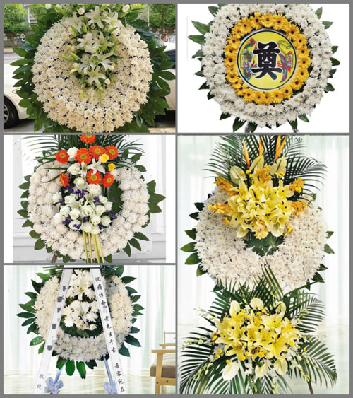 四川成都新津县花桥镇黄桷树社区花圈速递